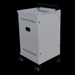 Power Technologies PT-VERT-15, 15 Bay Secure USB-C Hub Charging Cart, USB-C Cables (CRT-VRT-B15L-EH65C)