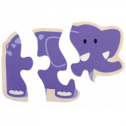 Primul meu puzzle Animale vesele Beleduc, 6 animalute - Img 3