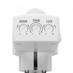 Priză senzor de mișcare - 120° - max 10 m - max 1200W - IP20 - alb - Img 3