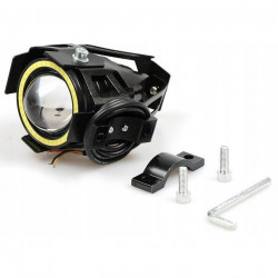Proiector LED cu Lupa, Angel Eye ALB si Devil Eye RED, alimentare 12V, pentru Off-Road, ATV, SSV, UTV - Img 6