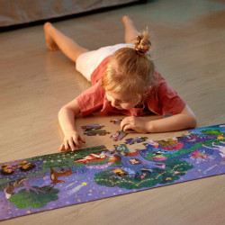 Puzzle pentru copii flourescent cu Dinozauri (200 piese, 1.5m) - Img 9
