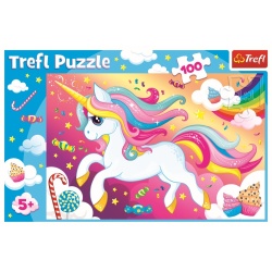 PUZZLE TREFL 100 FRUMOSUL UNICORN - Img 3