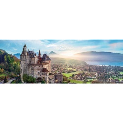PUZZLE TREFL 1000 PANORAMA CASTELUL MENTHON - Img 2