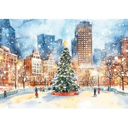 PUZZLE TREFL 1000 PREMIUM PLUS CENTRAL PARK USA WINTER WONDERLAND - Img 2