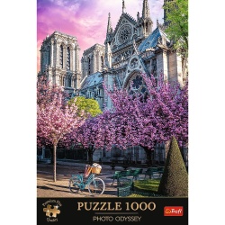 PUZZLE TREFL 1000 PREMIUM PLUS PHOTO ODYSSEY CATEDRALA NOTRE DAME PARIS - Img 3