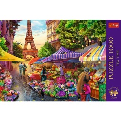 PUZZLE TREFL 1000 PREMIUM PLUS TEA TIME PIATA DE FLORI - Img 3
