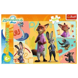 PUZZLE TREFL 160 DISNEY ZOOTROPOLIS IMPREUNA IN ZOOTOPIA - Img 3