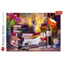 PUZZLE TREFL 2000 NOAPTEA PISICILOR - Img 3