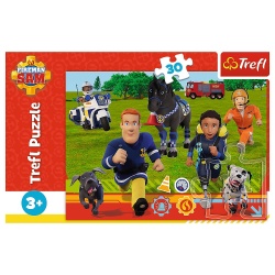 PUZZLE TREFL 30 POMPIERUL SAM GATA DE SALVARE - Img 3