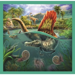 PUZZLE TREFL 3IN1 LUMEA EXTRAORDINARA A DINOZAURILOR - Img 2