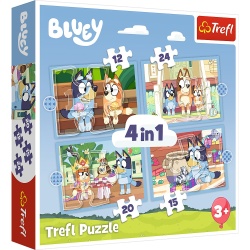 PUZZLE TREFL 4IN1 BLUEY SI LUMEA EI - Img 1