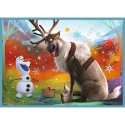 PUZZLE TREFL 4IN1 FROZEN 2 UIMITOAREA LUME DISNEY - Img 3