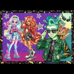 PUZZLE TREFL 4IN1 MONSTER HIGH O ZI ELECTRIZANTA - Img 4