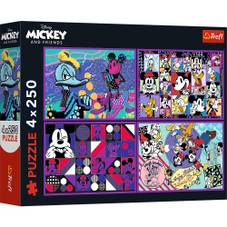 PUZZLE TREFL 4X250 DISNEY MICKEY MOUSE SI PRIETENII - Img 1