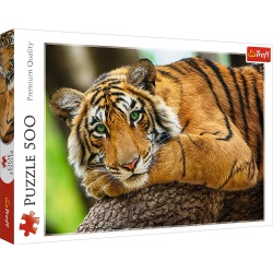 PUZZLE TREFL 500 PORTRETUL TIGRULUI - Img 1