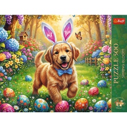 PUZZLE TREFL 500 PREMIUM PLUS SPRING BLOOM CAINE DE PASTE - Img 3