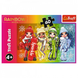 Puzzle trefl 60 rainbow high papusile jucause - Img 3