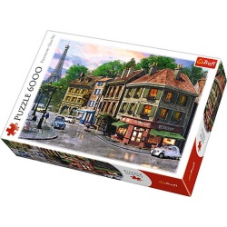 PUZZLE TREFL 6000 STRAZILE PARISULUI - Img 1