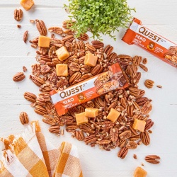 Quest Hero Crispy Baton Proteic Cu Aroma De Ciocolata, Nuci Pecan Si Caramel, 60 G - Img 7
