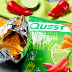 Quest Tortilla Style Protein Chips, Chipsuri Proteice, Cu Aroma De Chili Si Lime, 32 G - Img 4