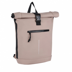 RUCSAC MART-NEW YORK ROLLTOP, DIMENSIUNI 30X12X43 CM, CULOARE ROZ - Img 1