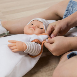 Sac de dormit pentru pentru papusa bebelus 40 cm - Img 2