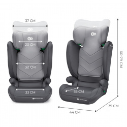 SCAUN AUTO KINDERKRAFT I-SPARK, I-SIZE 100-150 CM, GREY - Img 8