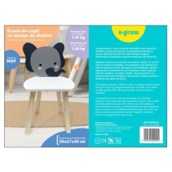 Scaun copii,design elefant, U-Grow - Img 4
