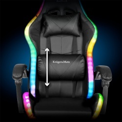 SCAUN GAMING GX-150 NEGRU LED MASAJ KRUGER&MATZ - Img 5