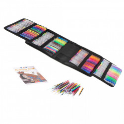 Set 242 piese, Pixuri cu gel multicolor + Rezerve + Carte de colorat + Penar - Img 5