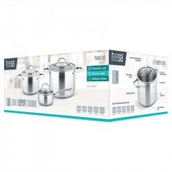 SET 3 OALE INOX 18/10 TEESA COOK EXPERT MASTE - Img 8