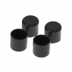 Set 4 buc. protectii anti-zgarieturi picioare scaun, diametru 19mm, culoare neagra - Img 4