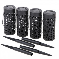 Set 4 lampi solare de gradina cu picior si agatatoare tip "Felinar" cu LED - Img 6