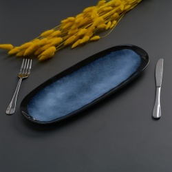 SET 4 PLATOURI CERAMICA 38x15CM,SERENITY - Img 4