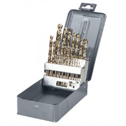 Set burghie metal hss-co 135° in cutie 1-13mm - 25p.
