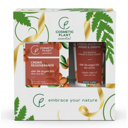 SET CADOU ESSENTIAL (Crema de zi cu argan+crema maini cu argan-50% reducere) COSMETIC PLANT