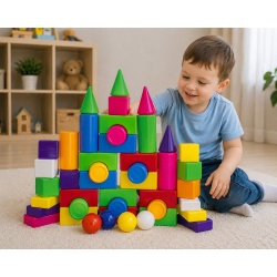 SET CONSTRUCTOR BLOCURI MULTICOLORE 2 - Img 3