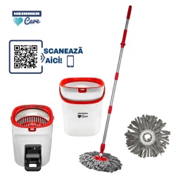 SET CURAT.PEDALA WASH&DRY,CLEANSTEP,ROSU - Img 2