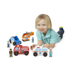 Set de joaca din lemn Vehicule de interventie - Img 3
