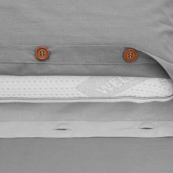 Set de pat dublu bbc dark grey/light gre - Img 4