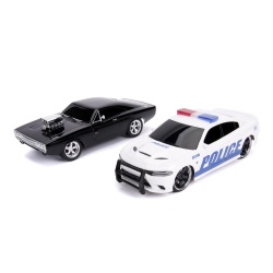 SET MASINUTE FAST AND FURIOUS RC TOYOTA SUPRA&DODGE CHARGER SRT SCARA 1:16 - Img 4