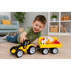 SET TRACTOR FERMA NEGRU GALBEN - Img 3