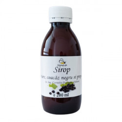 Sirop de coacaze negre si propolis cu miere de albine by Dr. Ing. Cornelia Dostetan Abalaru apicultor - 200ml