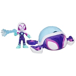 SPIDEY SI PRIETENII LUI UIMITORI MARVEL SET FIGURINA 7.6CM SI SUBMARINUL TESTOASA FANTOMA - Img 2