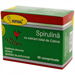 SPIRULINA CU EXTRACT TOTAL DE CATINA 40cpr HOFIGAL