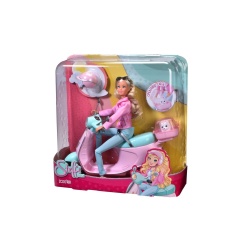 STEFFI LOVE SET PAPUSA STEFFI PE SCUTER CU ACCESORII