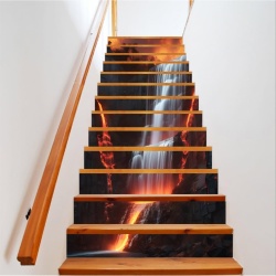 Sticker decorativ pentru scari interioare, print autoadeziv de inalta rezolutie, dimensine 200 x 124 cm, cod: AVX-STAIRS-17 - Img 1