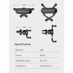 SUPORT AUTO TELEFON GRAVITY SERIOUX CH04 - Img 14