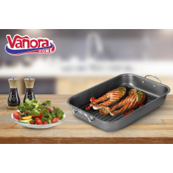 TAVA CUPTOR CU GRILL 39x29x6 CM