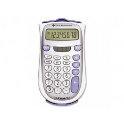 TEXAS INSTRUMENTS TI-1706 SV, 8-digit, giant SuperView display and dual power, change sign (+/-)